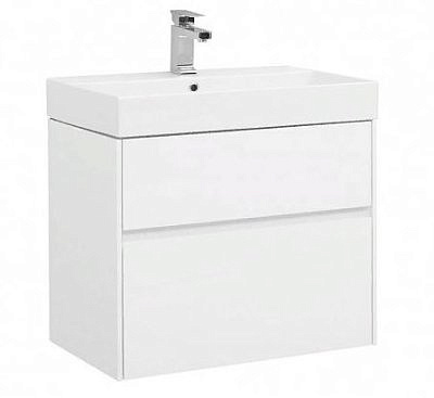 Тумба Aqunet Бруклин 70 цв.белый глянец без умывальника