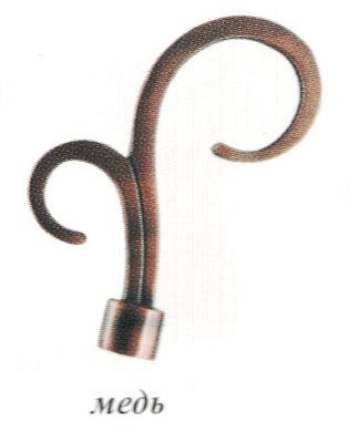 Наконечник Вьюнок медь D16  16.01.09.400