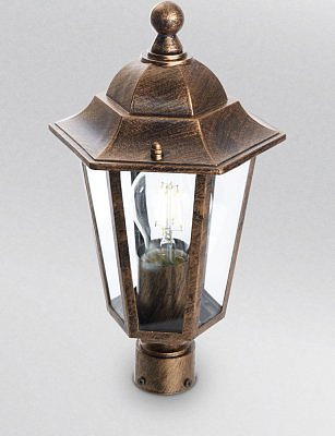 Уличный светильник Feron 6103 черное золото Е27*60W