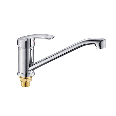 Смеситель для кухни Ростовская Мануфактура  излив 35см на гайке SL85-004FBS-25