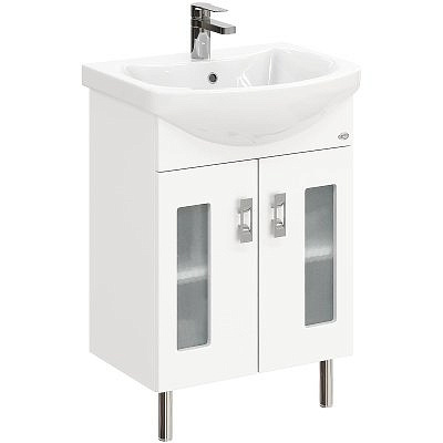 Тумба Оника Кристалл 55.18 с раковиной Балтика-55 105555