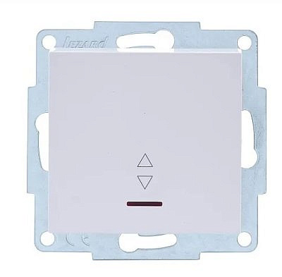 Выключатель механизм 1 кл. 10А (проходн.) (инд) бел (корп. ABS)  742-0288-114