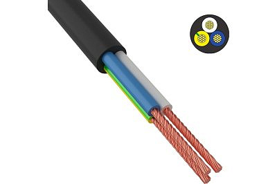 Провод  ПВС 3х1,5  ГОСТ ККЗ многожильный