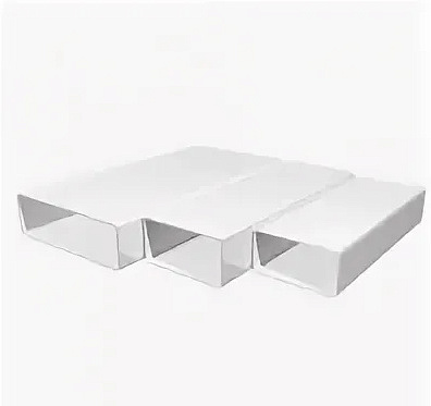 Воздуховод 620ВП прямоугольный ПВХ 60х204 длина 0,5 м