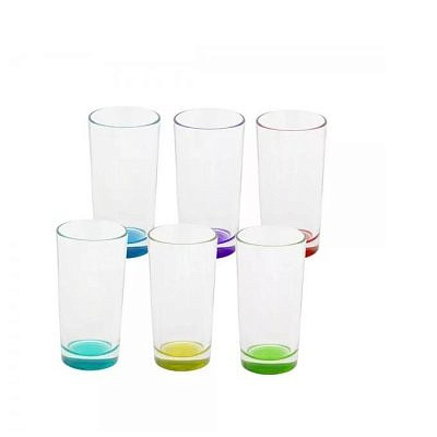 Стакан ГЛАДКИЙ 280мл высокий лак микс