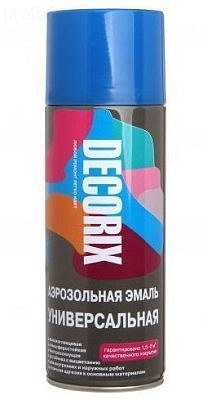 Эмаль аэрозольная DECORIX универсальная свело-голубой 520мл 