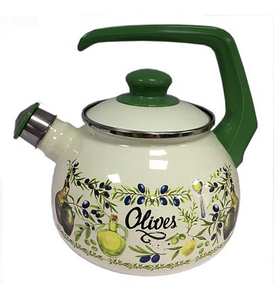 Чайник эмал. Олива 2,5л TM Metalac