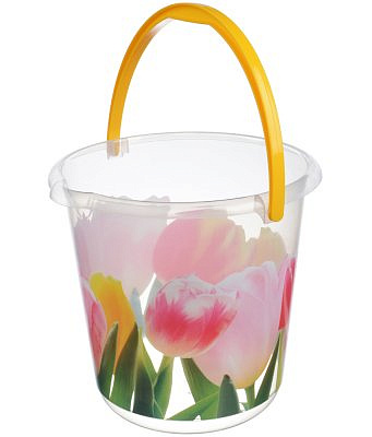 М 2426  Ведро ДЕКО 10л   тюльпаны