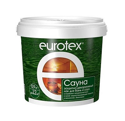 Лак EUROTEX Сауна 2,5 кг.