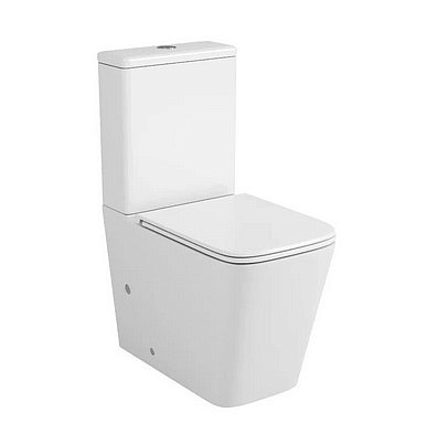 Унитаз-компакт BLISSAN Forma Rimless безободковый с сиденьем дюропласт микролифт,быстросъемное BL-0523-FO