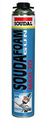 Пена монтажная SOUDAL MAXI 70 л. пистолетная 870мл.