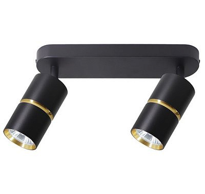 Cветильник настенно- потолочный, черный золото 1862 ML  ZEN  GU 10  48643