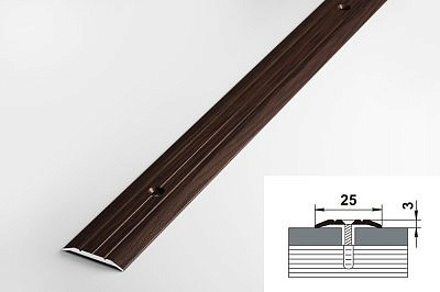 Профиль ПС01 дуб венге 25*1350