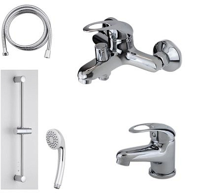 Набор смесителей VODA Клевер душевой гарнитур Set 3in1