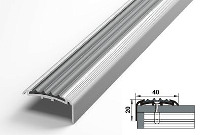 Профиль угловой ПУ07-1 алюминиевый без покрытия 35*20*1350