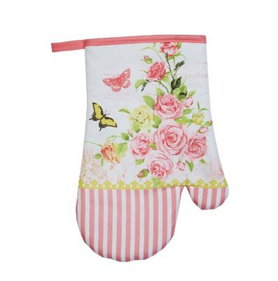 Прихватка-варежка Чайная роза, 100% полиэстер, 17х27см PROVANCE 488-092