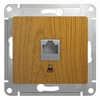 Механизм розетки комплект. 1-м RJ45 категория 5Е дерево дуб SchE GSL000581K