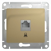 Механизм розетки комплект. 1-м RJ45 категория 5Е титан SchE GSL000481K