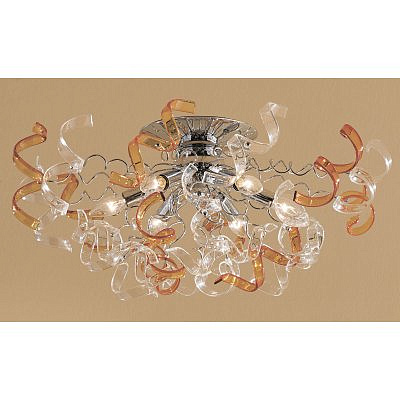 Люстра потлочная Рандом Citilux CL222162 хром прозррачная янтарь
