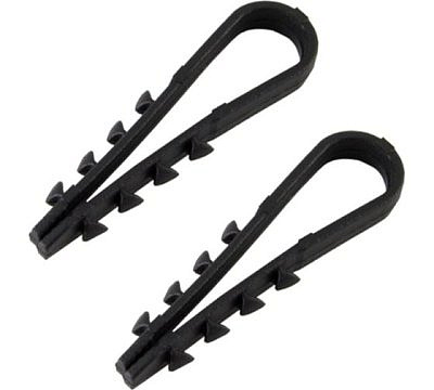 Хомут-дюбель д6мм ДХК25 нейлон 19-25мм*62мм черный