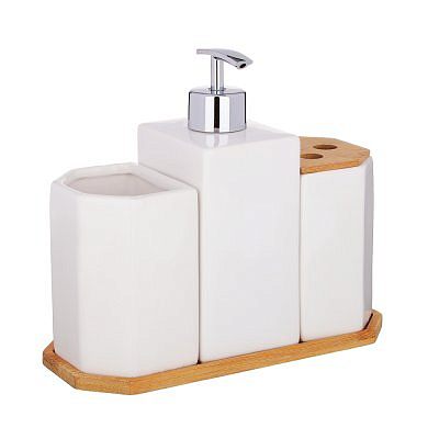 Набор для ванной 4 предмета керамика BY Кокосовый рай  VETTA 463-101