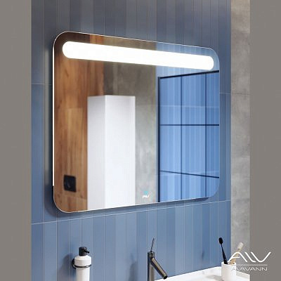 Зеркало  Largo 100 белое /Alavann/