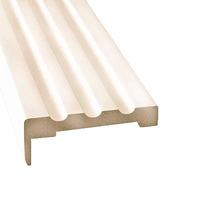 Наличник ALBERO vinyl Ваниль РЕЗНОЙ телескопический 70мм