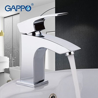 Смеситель для раковины Gappo G1007 хром Ф35 гайка