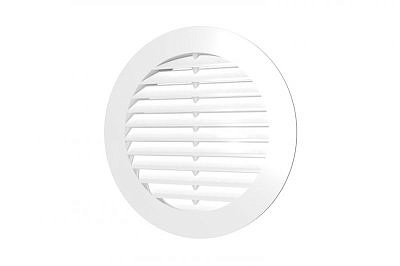 Решетка 16РК вентиляционная круглая D 200 с фланцем D 160