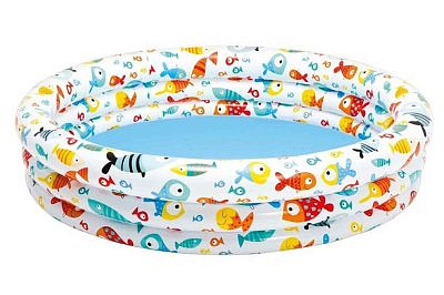 Бассейн надувной Intex "Рыбки", "Ананас" 132х28см, 248л, 59431