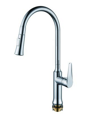 Смеситель для кухни RUSH Denis одноручный с поворотным изливом, вытяжная лейка DN0335-23