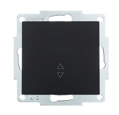 Выключатель механизм проходной 1кл. черный бархат 742-4288-105