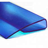 Профиль торцевой 4х2100 мм (синий)