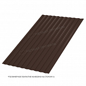 Профилированный лист МП-20х1100/1150 (0,45мм) 8017 Коричневый шоколад (2метра)