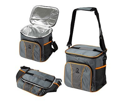 Термосумка Leonord ML15202, 20л, р-р: 30x22x30см, цвет: серый+оранжевый