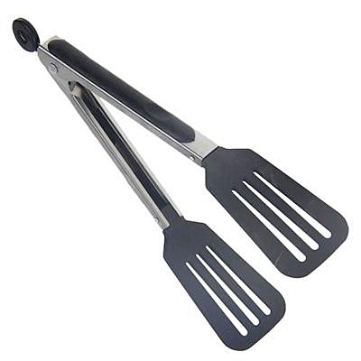 Щипцы лопатка кухонные нейлон нержавеющая сталь 25см 884-086