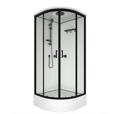 Душевая кабина Прайм-Блэк-Вельвет М3 90*90В (3 места)