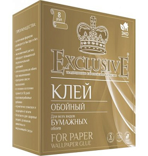 Обойный клей EXCLUSIVE бумажный STANDART 250г