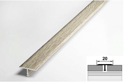 Профиль ЛС10 дуб беленый 18*9*2700