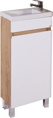 Подстолье Марко 40 белая с раковиной Миранда 40 АСБ