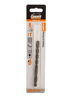 Сверло по бетону 8*120 шестигранное Gepard GP0228-120