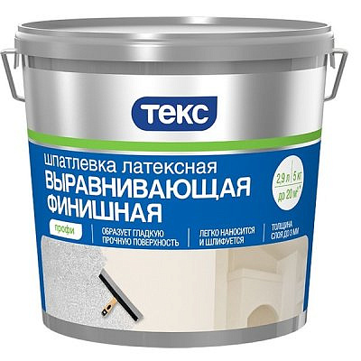 Шпатлевка выравнивающая Финишная  16 кг ПРОФИ,ТЕКС