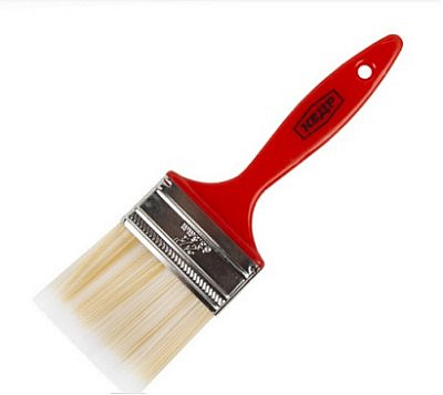 Кисть "Кедр" плоская тонкая искуственная щетина № 2,5 пластиковая ручка 