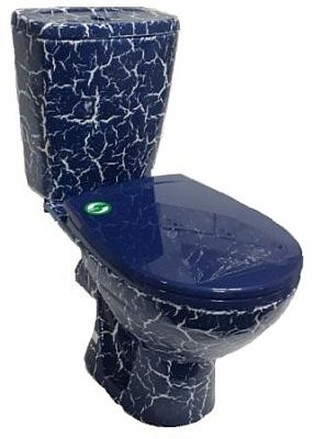 Компакт Rosa Лира Кракелюр синий с сиденьем