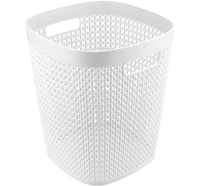 Корзина для бумаг ПИРУЛА 10л белый