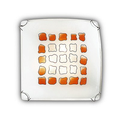 Светильник настенно-потолочный Сонекс 2108 FBK06 100 желтый хром  Е27 2*60W