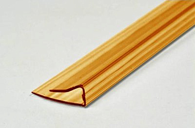 Профиль торцевой 6х2100 мм (янтарный)