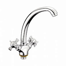 Cмеситель для кухни Ledeme  L5911  литой излив керамика  