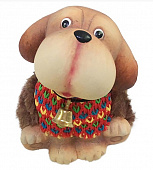 СНОУ БУМ Сувенир "Собачка", 6х5,5х8,5см, керамика, искусств.мех, 16825-3