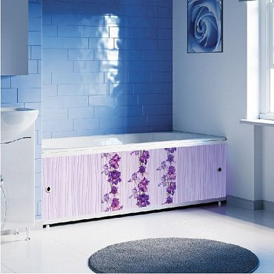 Экран под ванну Оптима Decor 1,5 м цвет № 032 ирис Alavann